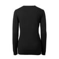 thumbnail image 3 of Women's Cutter & Buck Black Washington State Cougars Lakemont Tri-Blend V-Neck Pullover Sweater, 3 of 3