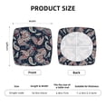 thumbnail image 6 of Square Chair Cushions Cover, Paisley Pattern No.9070 Elastic Office Chair Cover for Dining Chairs with Ties and Removable Cover, Desk Chair Seat Cushion Protectors set of 6, 6 of 7