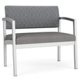 thumbnail image 1 of Pemberly Row Chaise d'Attente de Réception Bariatrique / Acier Argenté / Gris / Gris, 1 of 5