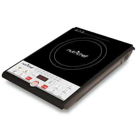 NutriChef PKSTIND26 - Induction Cooktop - Digital Countertop Induction Burner with Adjustable Temp