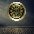 thumbnail image 5 of THE GEARS CLOCK Wall Clock with Real Moving Gears LU-LI_ 40 in Round BRONZE-ANTIQUE, 5 of 8