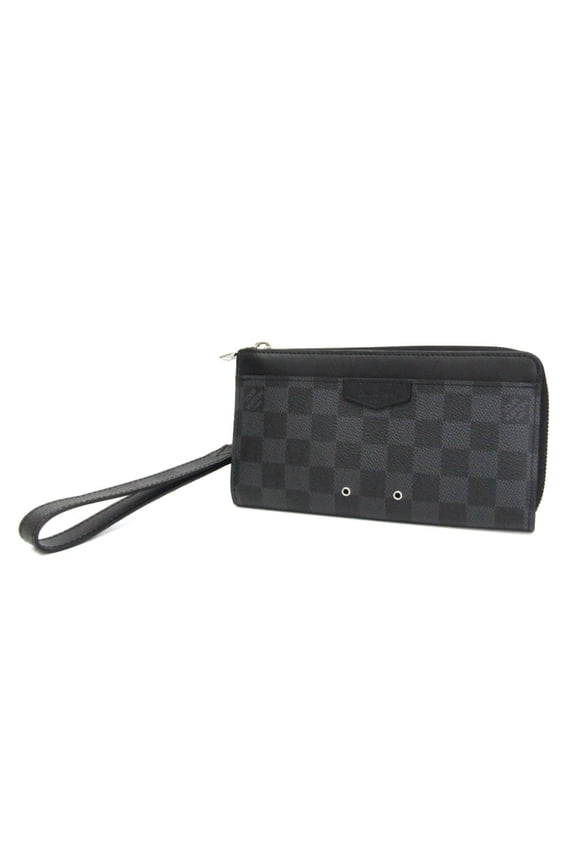 Pre-Owned Louis Vuitton Damier Graphite Zippy Dragon N60379 Men's Damier Graphite Long Wallet...