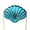 Blue, variant on Women's Acrylic Evening Bag Shell Shape Clutches Purses Handbag with Chain Strap