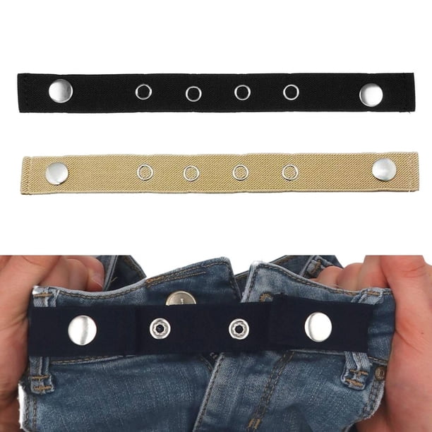 Banda para El vientre de maternidad Macarena extensor de pantalones Cinturón elástico ajustable beis negro