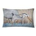 thumbnail image 1 of Carolines Treasures JMK1013PW1216 Blue Heron In The Reeds Canvas Fabric Decorative Pillow, 1 of 3