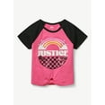 thumbnail image 4 of Justice Girl's Everyday Faves Short Sleeve Knot Front T-Shirt,Sizes XS-XLP, 4 of 4