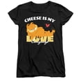 thumbnail image 4 of Garfield Movie Cheese is My Love Language Women's T Shirt, Black, Large, 4 of 5
