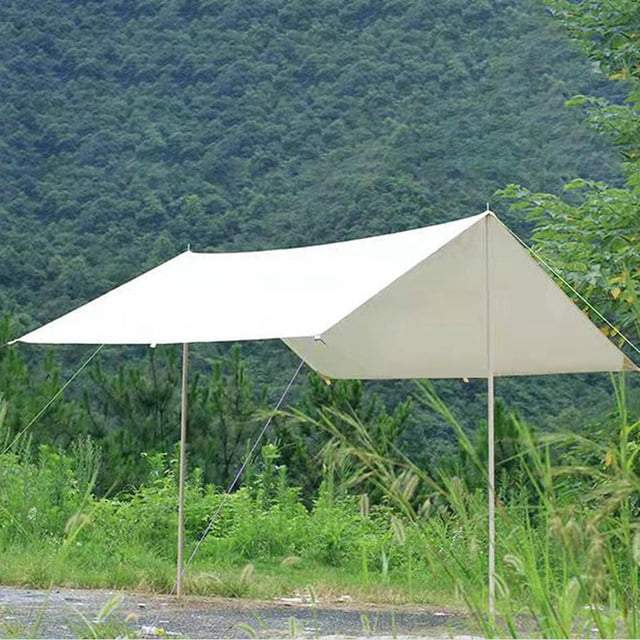 Toldo portátil para tienda de campaña, toldo para refugio solar, protección solar a prueba de lluvia, resistente al agua para senderismo, Picnic, shamjiam lona de la tienda