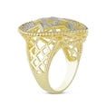 thumbnail image 2 of Everly 1/4 Carat T.W. Diamond Yellow-Plated Sterling Silver Teardrop Ring, 2 of 5