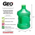 thumbnail image 4 of Geo 1 Gallon (128oz) BPA Free Reusable Leak-Proof Drinking Water Bottle w/48mm Screw Cap, 4 of 7