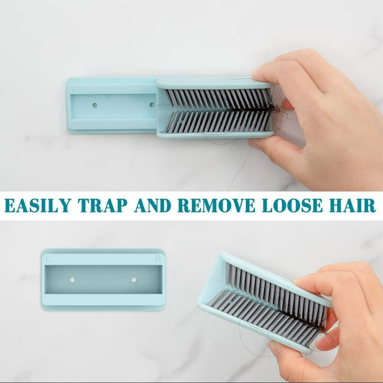Hair Catcher Reusable Shower Hair Wall Hair Grabber Collection for Bathroom  Blue With Ears