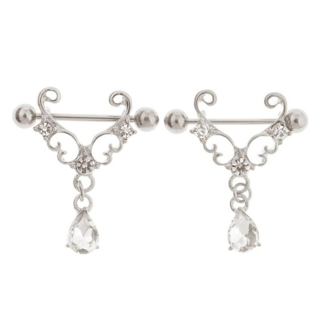 lionlar 2pcs Rings Dangle Tassel for Party Belly Dance Nightclub -
