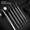 thumbnail image 5 of 3/1pcs Instrument Dentist Kit Tooth Cleaning Tools Mouth Mirror Probe Hook Pick Tweezer Set, 5 of 5