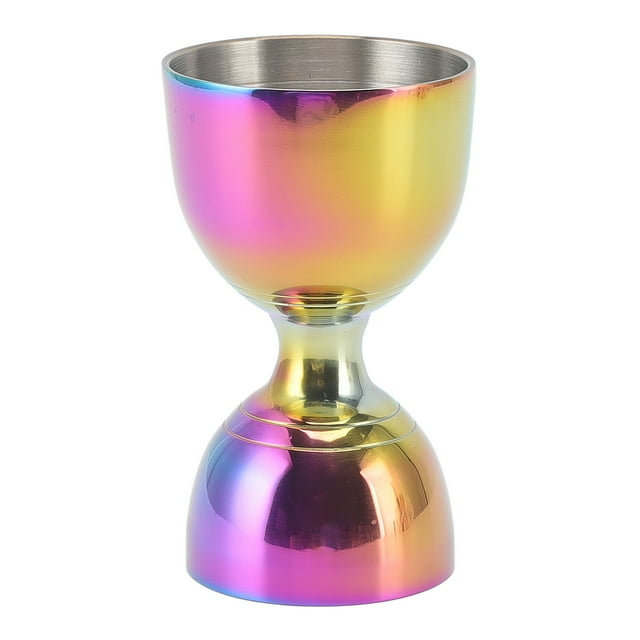 Jigger para cócteles de acero inoxidable de 30/60 ml, duradero, de alta precisión, de apertura amplia, para licor de cóctel, 30/60 ml, colorido