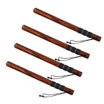 4 Pack 18" Wood Tire Thumper Bat - 3M Smooth Grip - Durable Hickory Wood Tire Checker Bat for Truckers - Fish Bat Knocker - Ultra lightweight Stick with Extra Grip