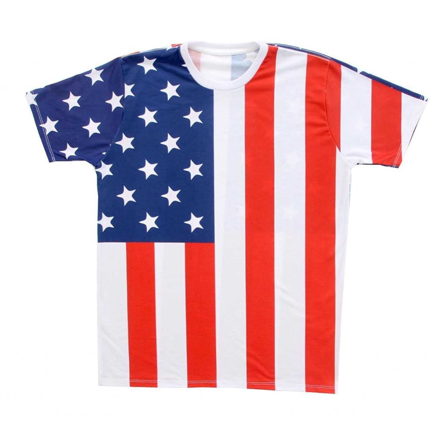 USA American Flag Sublimation Adult T-Shirt - Walmart.com