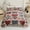 Romantic Folk Heart, variant on 2/3-Piece Pure and Elegant Heart Floral Quilt Set, 1pc Quilt + 1/2 Pcs Pillowcases, Soft Breathable Comfortable Lightweight, Hypoallergenic, Machine Washable Bedspread Bedding Room Decor