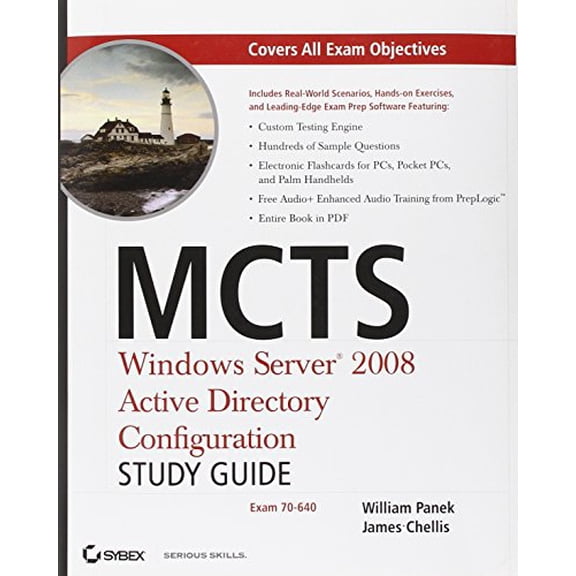 Pre-Owned McTs Windows Server 2008 Active Directory Configuration Study Guide: Exam 70-640 [With CDROM] (Paperback) 0470261676 9780470261675