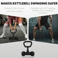 thumbnail image 3 of Dumbbell Barbell Converter - Kettlebell Swivel Grip for Dumbbells, Dumbbell Bars, Adjustable Barbells Converts Dumbbells to Kettlebells, 100 lb. Capacity Converter for Kettlebells and Home Workouts, 3 of 6