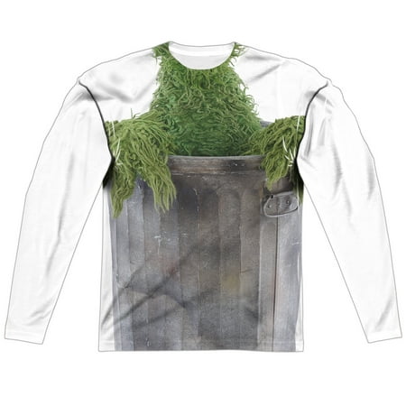 - Sesame Street Classic TV Show Oscar Costume Adult Front/Back Print Poly Crewneck