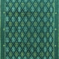 thumbnail image 1 of Ahgly Company Indoor Square Abstract Turquoise Blue Modern Area Rugs, 7' Square, 1 of 4
