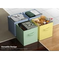 thumbnail image 5 of Sorbus 11" Storage Cube Bins (6-Pack) for Nursery, Playroom, & Home Organization - Blue, Green, Yellow, 5 of 9