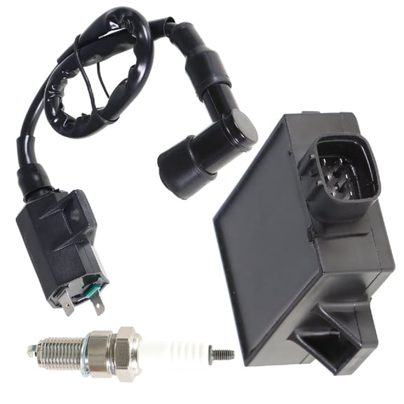 CDI Ignition Coil Fits for Kawasaki Bayou 220 250 1996-2002 Spark Plug Replacement for KLF220A KLF250A 2003-2011