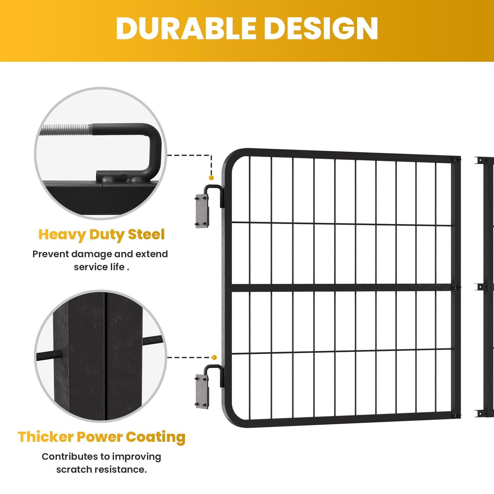 Horse Stall Guard, Powder Coated Steel, 48x24 Inches Size, Horse Stall Gate, Stable Barrier, Ideal for Wash Rack, Exit, Standard Barn Doorway
