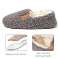 thumbnail image 2 of Slippers for Women Indoor/Outdoor, House Shoes Bedroom Non-slip Warm Fluffy Womens Slippers, Women's Fuzzy Memory Foam Closed Back Slippers, Gray, 2 of 6