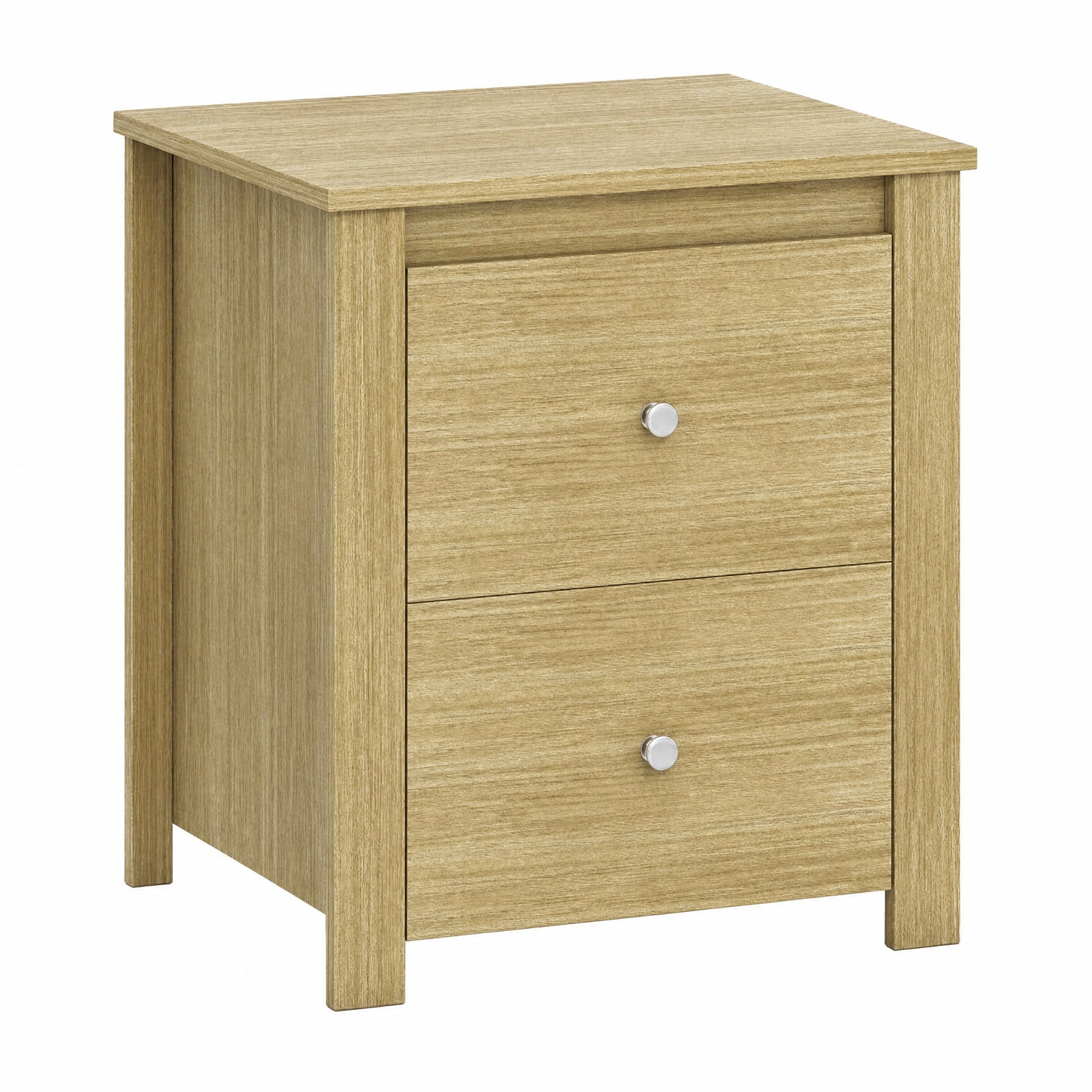 Furnibear Nightstand with 2 Drawers & Storage for Bedroom Living Room Small Spaces for Bedroom Living Room Bedside Sofa Side Small Space, Natural