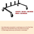 thumbnail image 2 of HPDMC Car Dolly Rack - Storage Stand for 4 Go Jack Dollies - Heavy Duty 300 lb Capacity - 4-Wheel Transport Dolly Holder, 2 of 5