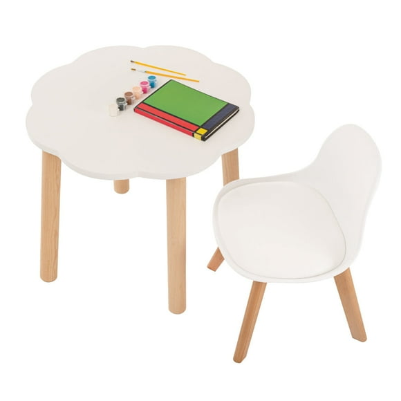 Mesa nube Duduk Silla Frankfurt Blanco Barniz