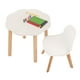 thumbnail image 1 of Mesa nube Duduk Silla Frankfurt Blanco Barniz, 1 of 3