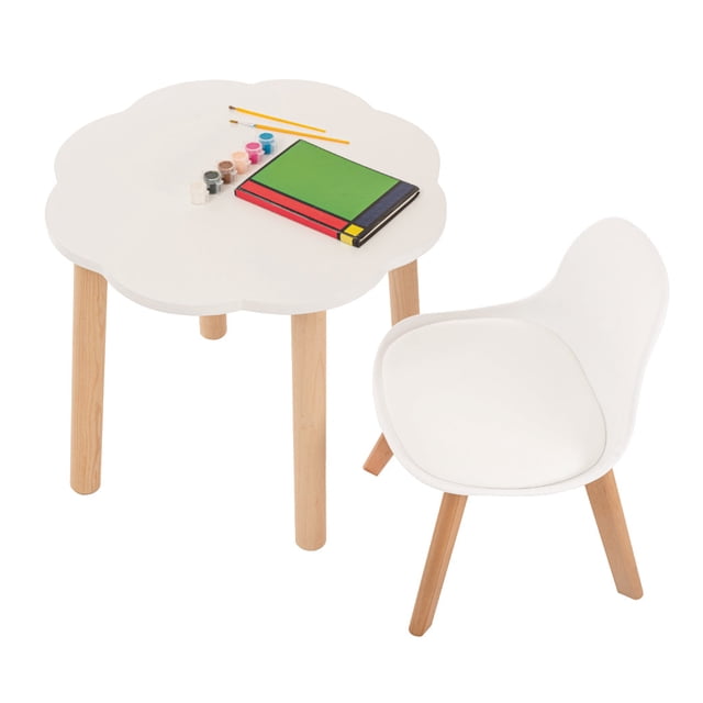 Mesa nube Duduk Silla Frankfurt Blanco Barniz