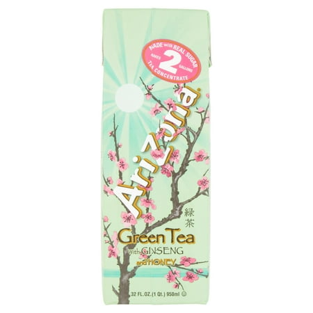 Arizona Green Tea with Ginseng and Honey 32fl.oz - Walmart.com -.
