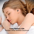 thumbnail image 2 of Invisible Sleep Wireless Earphone, Ipx5 Waterproof Bluetooth Earbuds, Lightweight Sleep Headphones Bluetooth 5.3, Painless Invisible Sleep Earphones for Sensitive Sleeper, Long Battery Life (black), 2 of 8