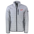 thumbnail image 2 of Men's Cutter & Buck  Gray Dayton Flyers Vault Rainier PrimaLoft Eco Insulated Full-Zip Puffer Jacket, 2 of 3
