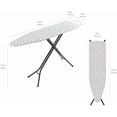 thumbnail image 5 of Basics Height Adjustable Full-Size Foldable Ironing Board, 4-Leg Fold-Up, Chevron Removable Cover, 60" x 14" x 38", 5 of 7