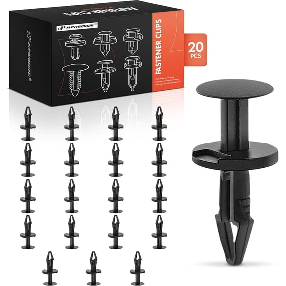 A-Premium 20pcs Grille/Air Dam Retainer Clips Compatible with Chevy, GMC, Cadillac, Buick, Saturn, Ford Car - 2007-2017 - Silverado, Corvette, Equinox, Sierra, E-250, Sky, CTS, Regal, LaCrosse More