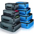 thumbnail image 1 of 8 Set Packing Cubes Travel Luggage Bags Organizers Mixed Color Set (Grey Blue), 1 of 4