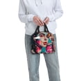 thumbnail image 6 of Kdxio Vibrant Street Art Portrait Print Insulated Lunch Bag,Reusable Tote Lunch Box for Women Men,Leakproof Cooler Lunch Bags for Work Office Travel Picnic, 6 of 6