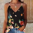 thumbnail image 4 of ICHUANYI Clearance Women's Summer Casual Sleeveless Blouse V Neck Tops T-Shirt Vest For Women(Multicolor, L) ICHUANYI WER2023080802728, 4 of 6