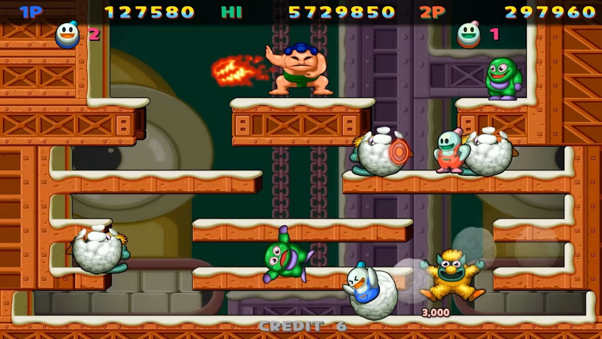 Snow Bros. Nick & Tom Special Gets A New Gameplay Trailer From Clear River Games