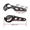 thumbnail image 5 of Soportes de montaje universales para faros delanteros de motocicleta LIUXGMXG Metal 33mm-43mm Negro, 5 of 5