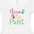 thumbnail image 4 of Inktastic Painting Art I Love to Paint Girls Toddler Dress, 4 of 5