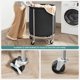 thumbnail image 3 of Cesto de ropa SONGMICS con ruedas 170L negro y plateado, 3 of 8