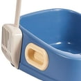 thumbnail image 2 of Pet Cat Pet Supplies Non Slip Cats Sand Box with Handle High Sided Blue, 2 of 5