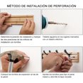 thumbnail image 4 of Perchero de Pared, Perchero Montado en la Pared, 5 Ganchos Dobles, Gancho Ajustable, para Colgar Abrigos, Sombreros, Bolsos, Llaves, Perchero Adecuado para, Dormitorio, Baño (5 Ganchos-50cm), 4 of 10