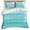 Teal, variant on Black White Ombre Bedding 3 Piece Duvet Cover Set Twin Size, Vintage Minimalism Abstract Stripes Soft Microfiber Comforter Cover with Zipper Closure & Pillowcases, Wrinkle & FadeResistant Quilt Cover