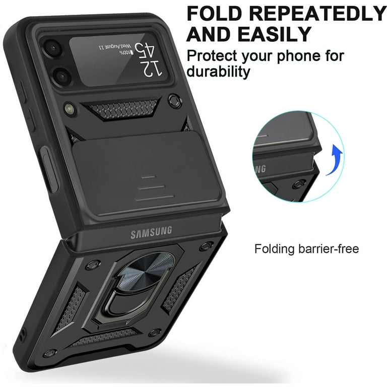 For Samsung Galaxy S20 Ultra Case, Ring Kickstand Magnetic & Slide Camera  Protector Military-Grade Hybrid Rugged Drop Protection Phone Cover